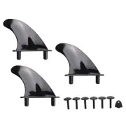 1X(3Pcs Soft Top Surfboard Fins Sets for Softboard Paddle Board Surf Boards4419