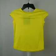 Spirit Halloween Girl's Cap Sleeve Crew-Neck T-Shirt - Yellow, 7-8 Medium #4190
