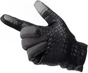 [WRITWAA] Warm Fleece Lined Gloves Touch Screen Wrist Full Finger Fashion Gloves Windproof Glove Mittens for Men Women