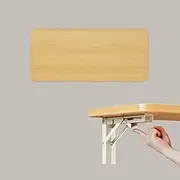 Drop Leaf Desk Wall Mounted Folding Table, Laundry Room Folding Table, Wood Mounted Floating Table for Office Bedroom Kitchen Dining(Log,L 40CM)