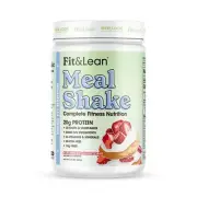 Fit & Lean Meal Shake Fat Burning Meal Replacement Protein Fiber Probiotics S...