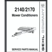 GEHL Farm Mower Conditioner Implement 2140 2170 Service Manual 48 pages