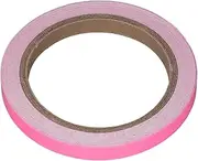 10m Length Glow in The Dark Tape Hard Light Charging Under Black Light Fluorescent Tape for Smooth Walls Stairs (Pink)