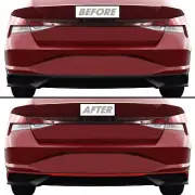 Redout Vinyl Decal Overlay for 2021-23 Hyundai Elantra Rear Diffuser Pinstripe (for: Hyundai)