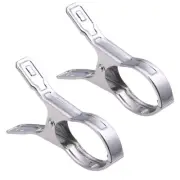 2 PC Beach Towel Holders Clothes Clamps Clothes Clips Beach Towel Clips