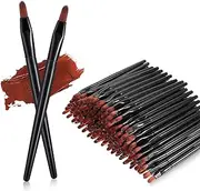 Yaomiao 120 Pcs Disposable Lip Brushes Small Lip Applicators Bulk Multifunctional Brush for Lipstick Makeup Concealer Eyebrow Foundation Blending Cosmetic Tool