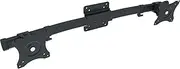 Mount Plus MP-XMA-12 Single to Double Monitor Adapter | Dual VESA Bracket Adapter | Horizontal Assembly Mount for 2 Monitor Screens up to 27 inche (Double Monitor Adapter)