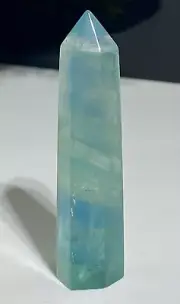 BEAUTIFUL UNIQUE CRYSTAL POINTS Beautiful iridescent Green Fluorite Tower Point