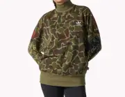 Adidas Womens Pharrell Williams Hu Hiking Camo Sweater Small FREE SHIPIN CY7489