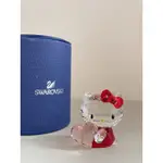 HELLO KITTY X SWAROVSKI 品牌合作 粉紅愛心水晶擺飾 居家擺飾 收藏