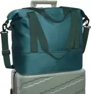 Travel Duffel Bag, Tote Sports Gym Bag, Shoulder Overnight Weekender Bag for Wom