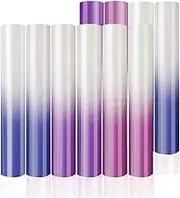 SUNCHSEN Sun Color Changing Puff Vinyl Heat Transfer - 10 Pcs 12X10Inch 3D Puff HTV Vinyl, 3 Colors Puff Heat Transfer Vinyl Durable Easy to Use