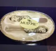 Mud Pie Brand Spreader Set Gift Black & Ivory New