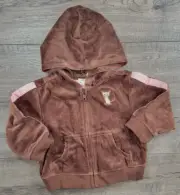 Baby Girl New Gymboree 18-24 Month Velour Teacher's pet Kitty Hooded Jacket 2004
