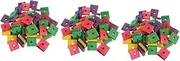 Kisangel 3sets Safe Pet Chewing Toy Large Parrot Wooden Toy Bird for Budgie Foraging Teeth Grinding Plaything 100pcs*3