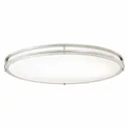Westinghouse 6307800 32-1/2-Inch Oval LED Flush Mount Ceiling Fixture, BN Finish