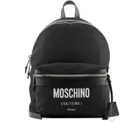 在飛比找誠品線上優惠-【MOSCHINO】Logo 尼龍口袋後背包(黑色)/ 平行