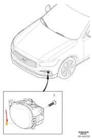 VOLVO V90 Cross Country MK2 Front Right Fog Light 32365035 NEW GENUINE