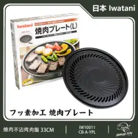 在飛比找momo購物網優惠-【Iwatani 岩谷】日本達人燒肉不沾烤肉盤 33CM 燒