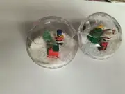 Christmas Water Snow Globe Decoration 2 Pk