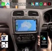 Upgrade Wireless CarPlay Android Auto Navi GPS 9" For VW Golf MK6 MKVI Head Unit