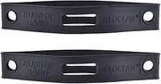 2 Pack Firefighter Helmet Straps, Thickened Rubber Firefighter Helmet Band to Hold Flashlight and Firefighting Accessories, Durable and Elastic to Fit for Most Fire Helmets or Hard Hats, Black