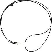 LIFKICH Gaming Headset Audio Cable Double-Ended Headphone Cord for Cord for Headphones (Black)