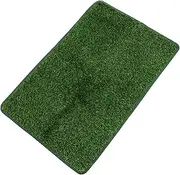 POPETPOP Decorative Grass Pet Pee Mat Washable Wear Resistant Training Pad for Dogs Cats for Indoor Use Non Slip Quick Drying for Pet Crates Cars