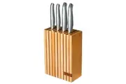 Furi Pro Wood 5 Piece Knife Block Set | 5pc Japanese Stainless Steel