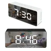 Travel Alarm Desk Clock Digital LED Backlight with thermometer date alarm clock