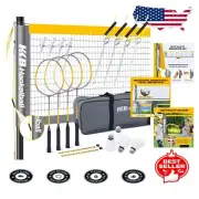 Complete Backyard Badminton Set for Family Fun - 4 Rackets & 4 Shuttlecocks