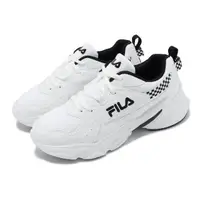 在飛比找momo購物網優惠-【FILA】休閒鞋 Hidden Tape 8 女鞋 白 黑