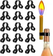 Champagne Bottle Sparkler,Bottle Service Sparkler Clips | Multi-Functional Anti-Slip Set of 15 Supplies Buckle for Wedding Ceremony Kitchen Birthday Club Celebration