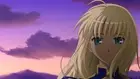 Anime saber girls blonde sky fatestay night screenshot Playmat Game Mat Desk