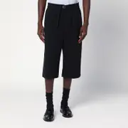 [Ami Paris] Bermuda wide black in cotton M Black