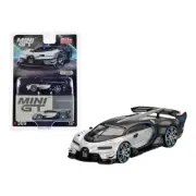MINI GT #369 - SILVER - BUGATTI VISION GRAN TURISMO - MIJO USA EXCLUSIVE
