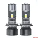 H4 LED 大燈燈泡,25000LM 90W 雙鏡頭超亮 LED 大燈轉換套件 6000K 白光 IP68 防水,2