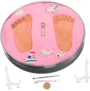 WATIIFUFU Newborn Footprint Kit Baby Handprint Mud Baby Keepsake Frame Nursery Decor Handprint Molds for Newborns