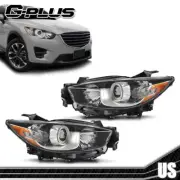Clear Lens Headlight Set Fit For 2013-2016 Mazda CX-5 Driver and Passenger Side (for: Mazda)