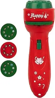 Hjatirace Christmas Flashlights for Kids | Christmas Projector Torch Flashlight Toy | Sleep Story Projector Early Education Toys, Cartoon Projector Torch for Story Telling
