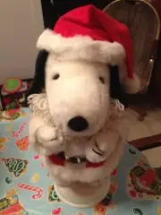 Vintage Santa's Best Holiday Animation Peanuts Snoopy Flying Ace Motionette
