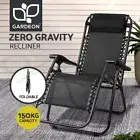 Gardeon Sun Lounge Zero Gravity Chair Outdoor Folding Recliner Reclining Camping