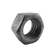 3/8"-16 Finished Hex Nuts Steel Grade 2 Hot Dip Galvanized Finish Qty 50