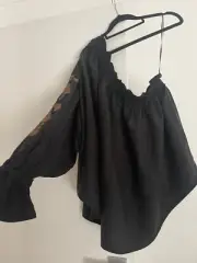 One Teaspoon One Shoulder Florence Top Size L Brand New