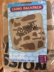 NEW Camo Backpack 3+ Kids Toy Costume Accessory