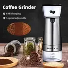 Electric Coffee Grinder USB Rechargeable SS Manual Coffee Mill Machine Grinders