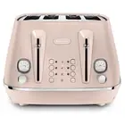 Delonghi Distinta Moments 4 Slice Toaster Perla Rose CTIN4003PK