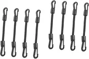 2sets Camping Gear Hooks Portable Hook Ropes Elastic Straps for Tents Versatile Retractable Tie Down Straps 4pcs*2