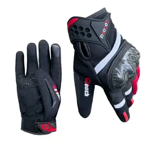 【GOGOBIZ】碳纖維 反光觸控防摔手套 透氣 防撞 反光 觸控手套 機車手套 重機手套 手套