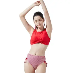 【Apple 蘋果牌】流行大女熱情紅色二件式比基尼泳裝(NO.1104058)